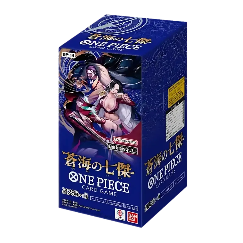 One Piece | The Azure Sea's Seven Japanese Booster Box – OP14 | 24 Packs | 144 Cards