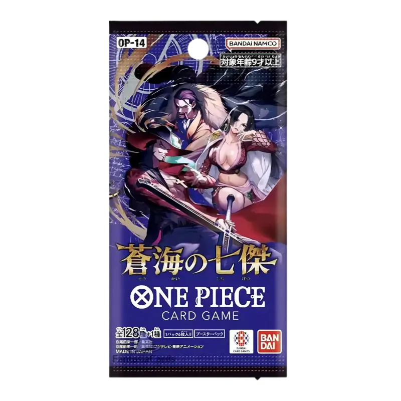 One Piece | The Azure Sea's Seven Japanese Booster Box – OP14 | 24 Packs | 144 Cards