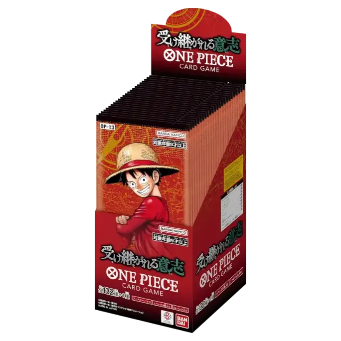 One Piece | Carrying on His Will Japanese Booster Box – OP13 | 24 Packs | 144 Cards