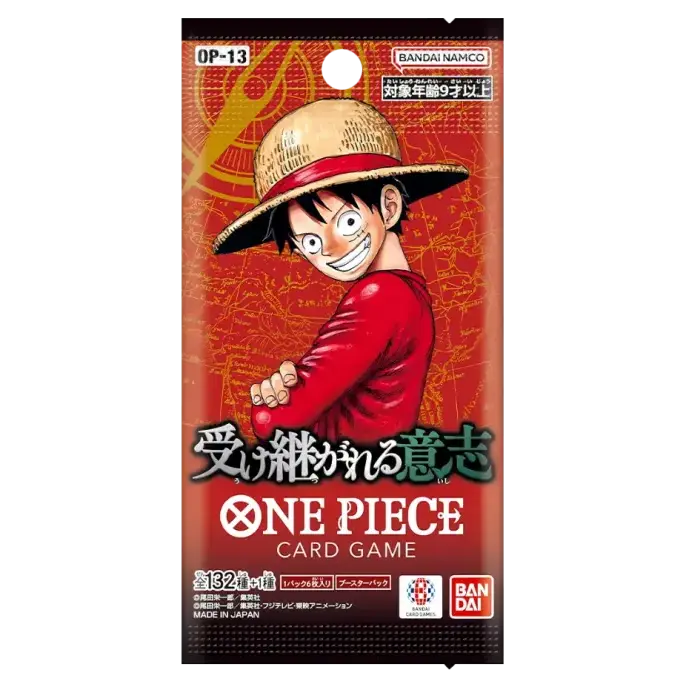 One Piece | Carrying on His Will Japanese Booster Box – OP13 | 24 Packs | 144 Cards