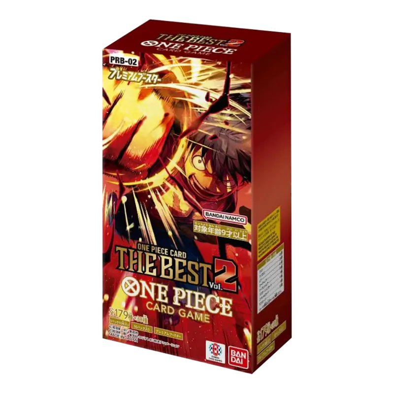 One Piece | The Best Volume 2 Japanese Booster Box – PRB02 | 10 Packs | 100 Cards