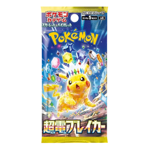 Pokémon | Super Electric Breaker Japanese Booster Box – SV8 | 30 Packs | 150 Cards