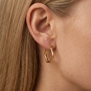 Bamboo Hoop Earrings