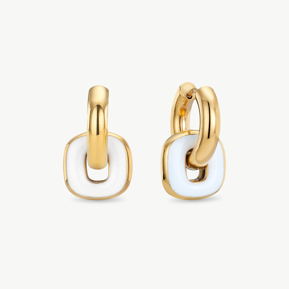 Chain Link Hoop Earrings