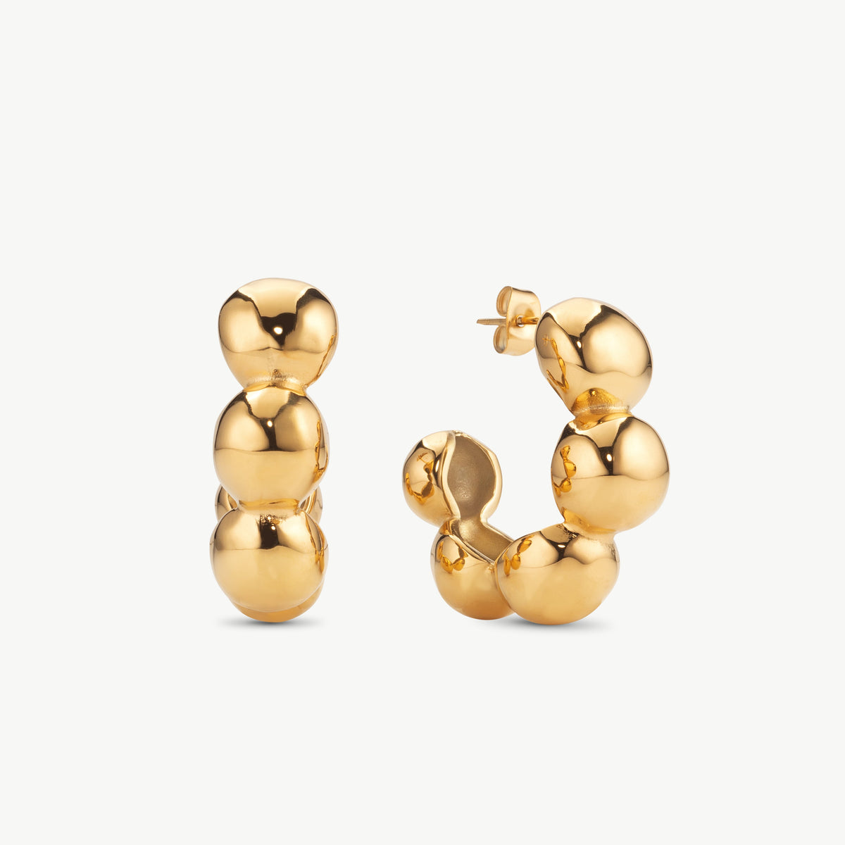 Chunky Gold Hoop Earrings