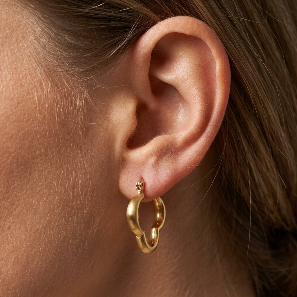 Clover Hoop Earrings