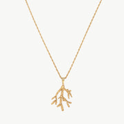 Coral Pendant Necklace