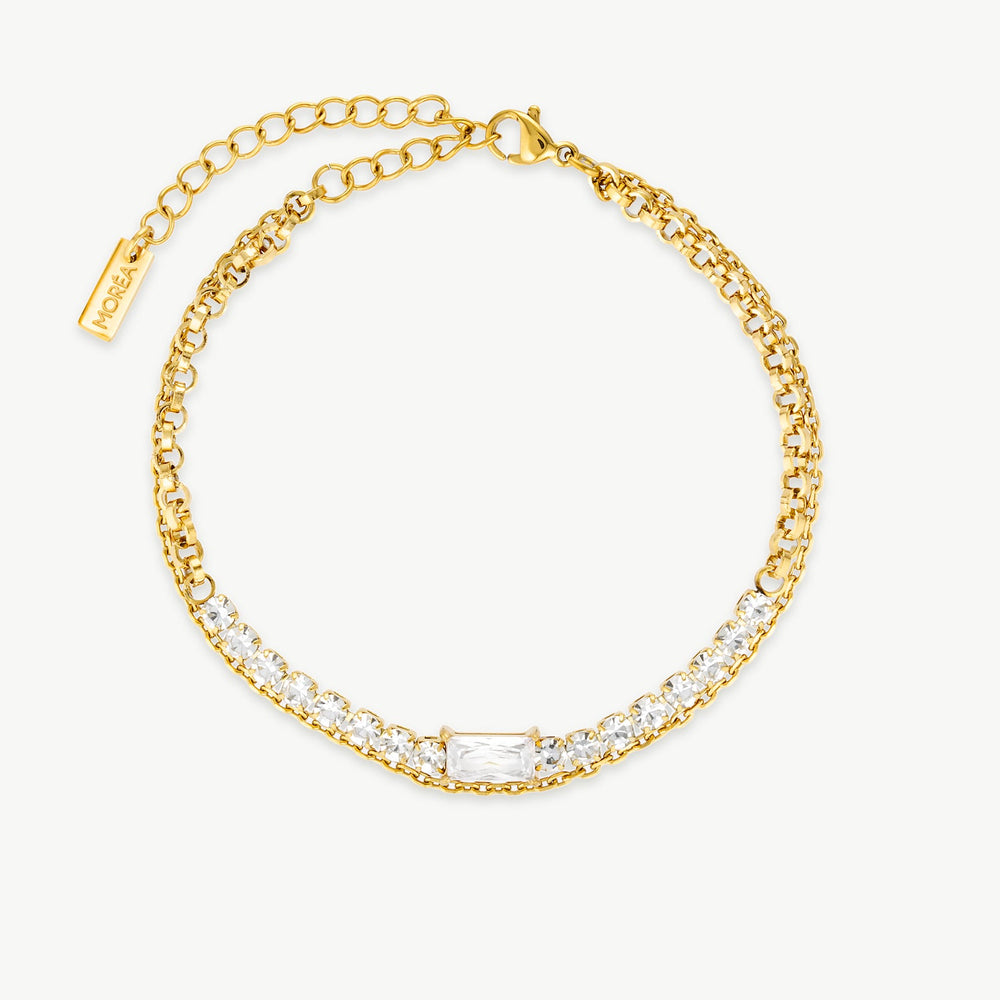 Cubic Zirconia Bracelet Gold