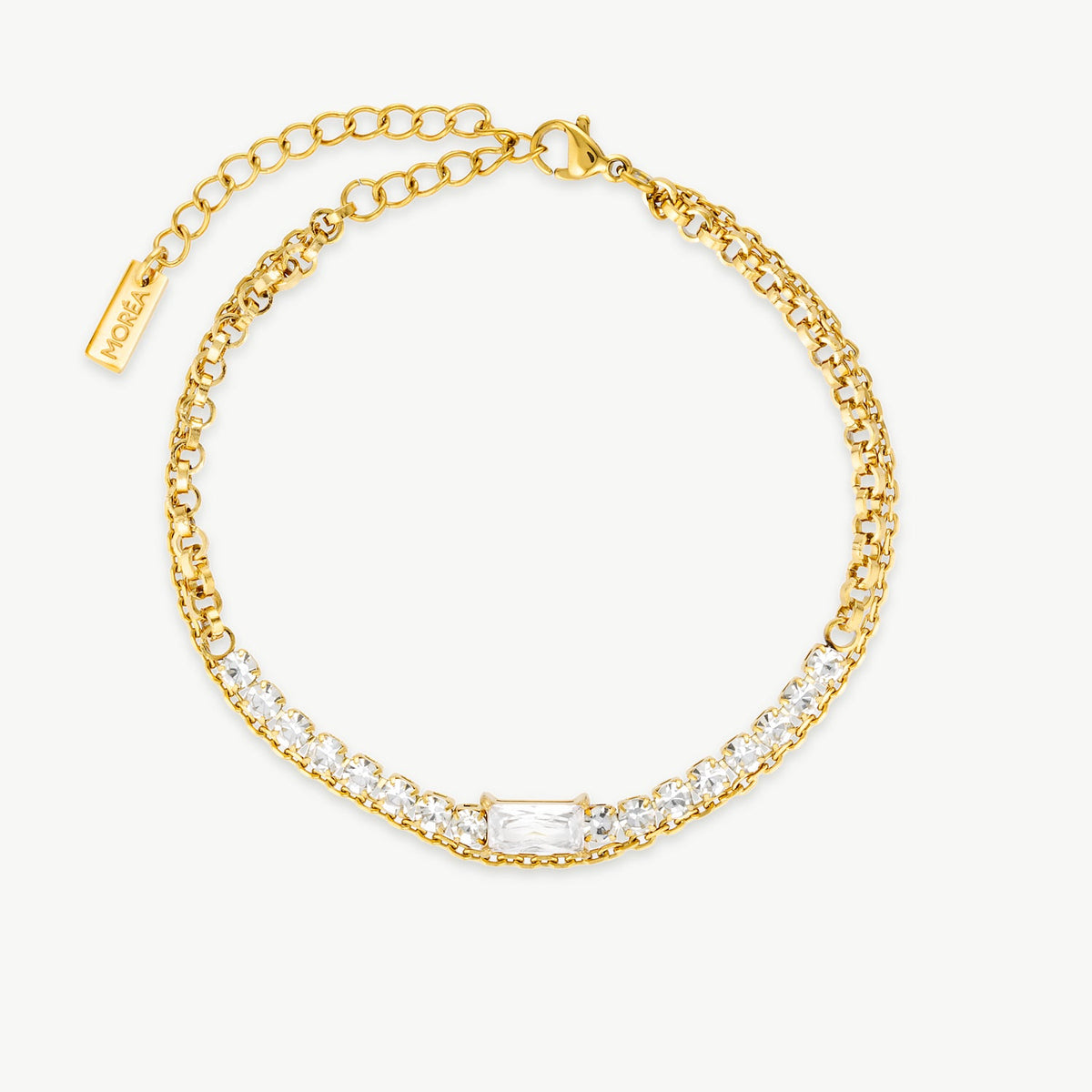 Cubic Zirconia Bracelet Gold