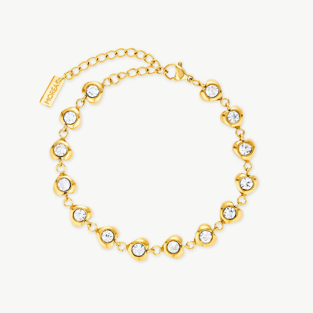 Cubic Zirconia Heart Bracelet