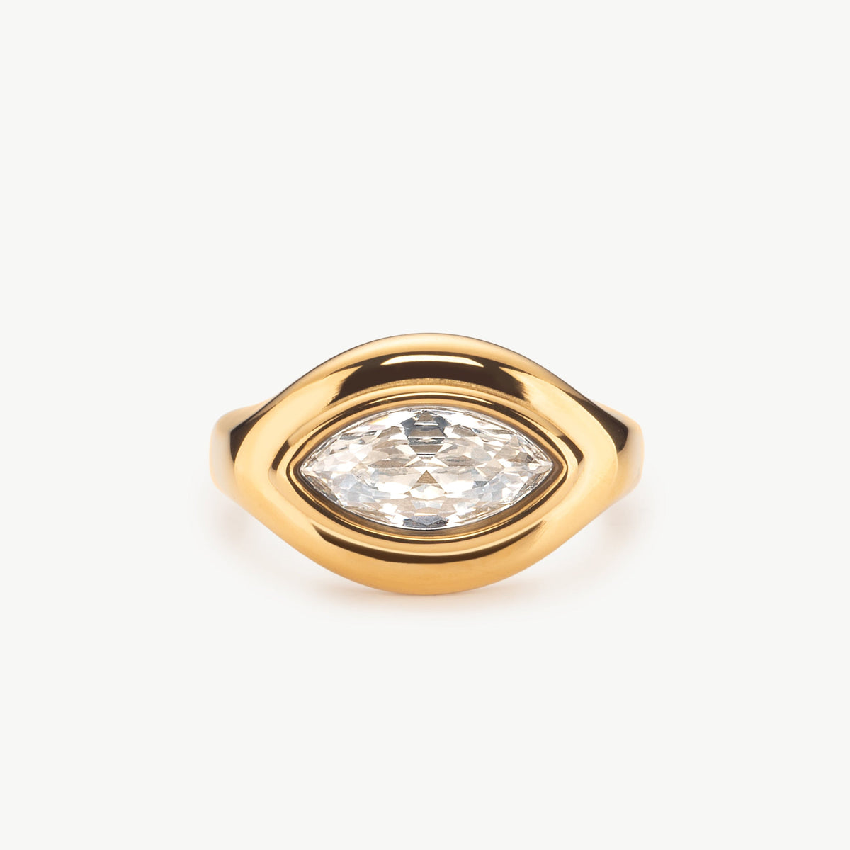 Cubic Zirconia Marquise Ring