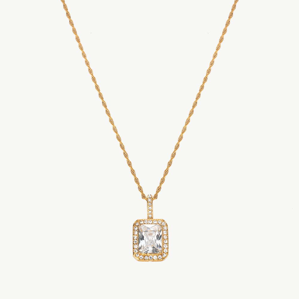 Cubic Zirconia Pendant Necklace