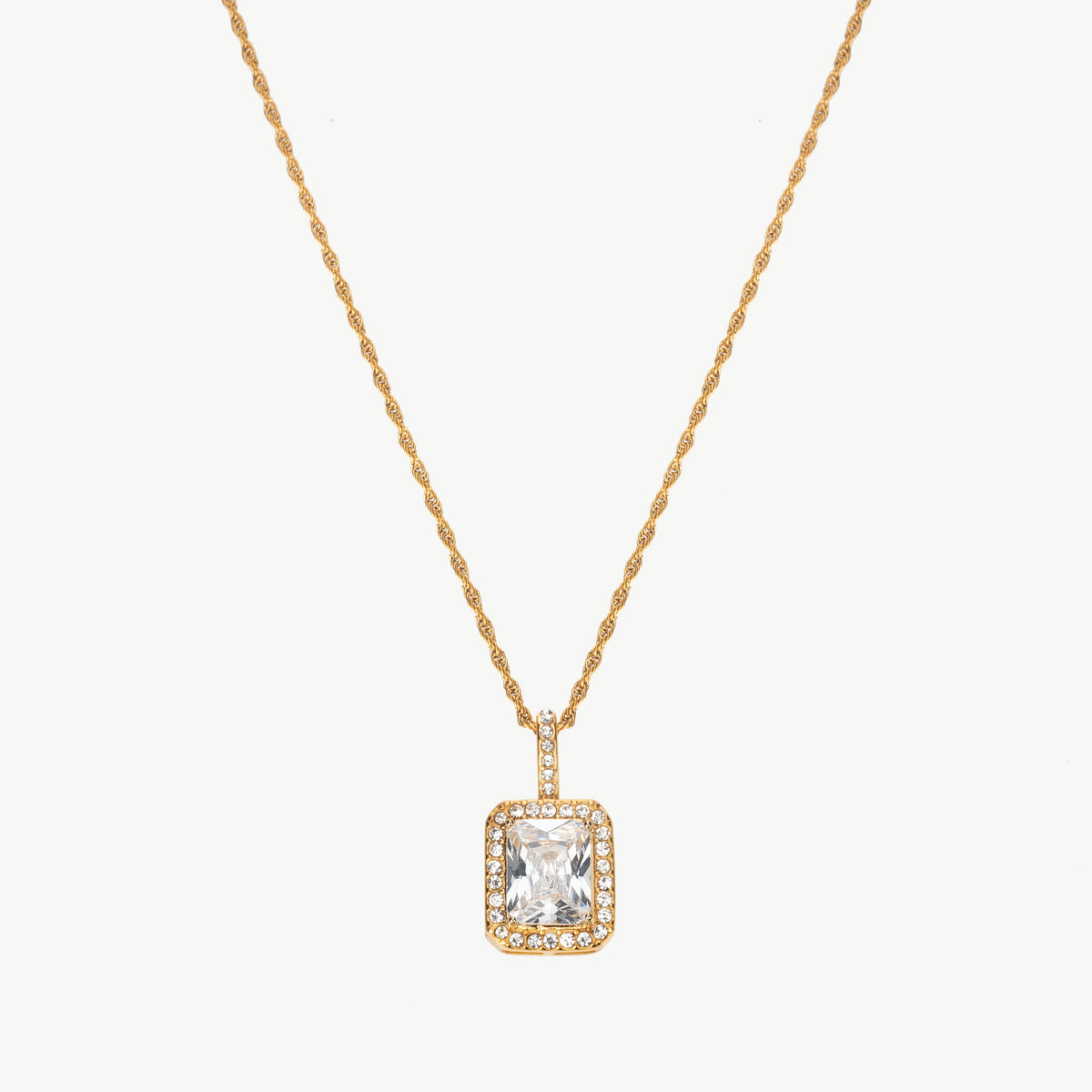 Cubic Zirconia Pendant Necklace