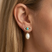 Evil Eye Dangle Earrings
