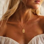 Gold Evil Eye Necklace