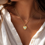 Evil Eye Heart Necklace