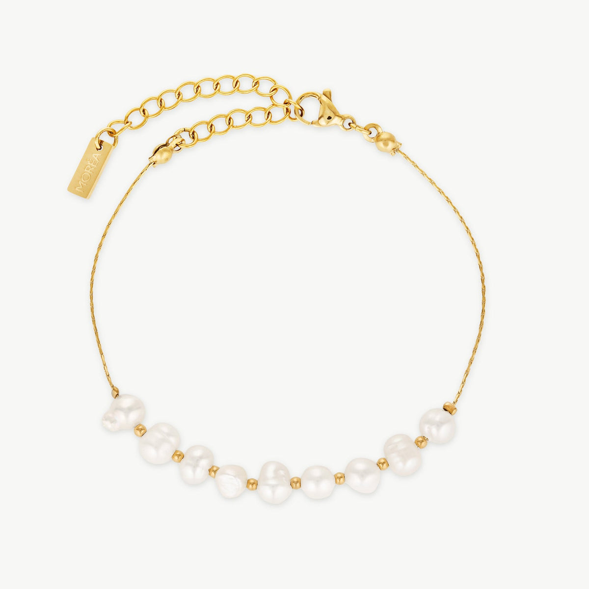 Freshwater Pearl And Gold Bracelet