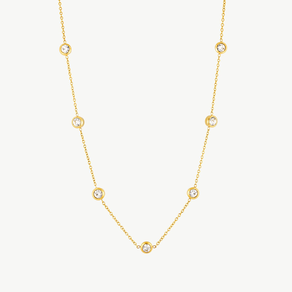 Gemstone Station Necklace