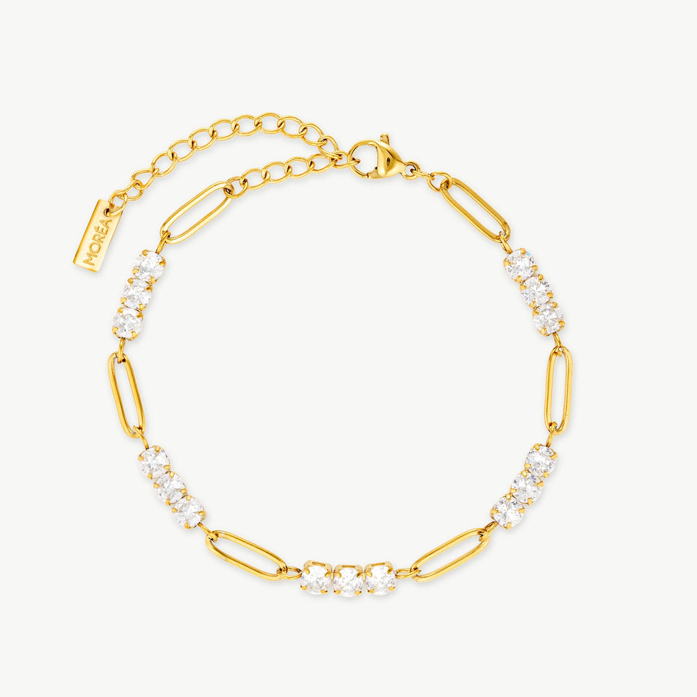 Gold And Crystal Bracelet