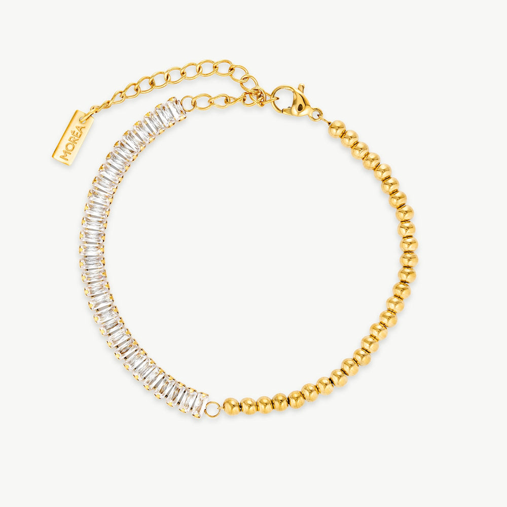 Gold And Cubic Zirconia Bracelet