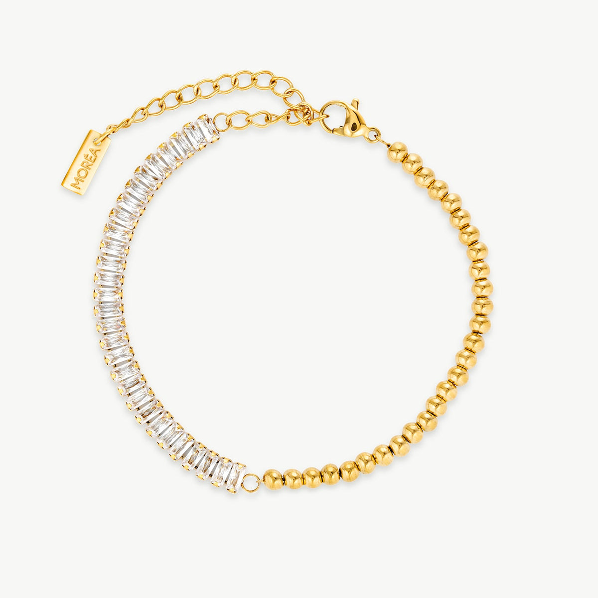 Gold And Cubic Zirconia Bracelet