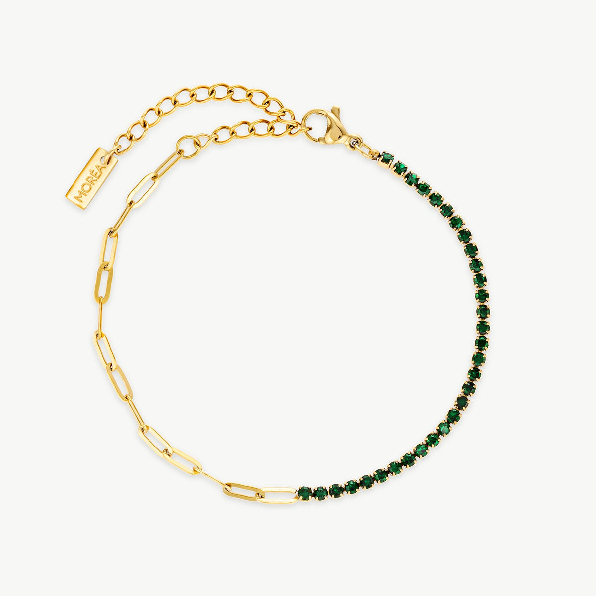 Gold And Green Bracelet