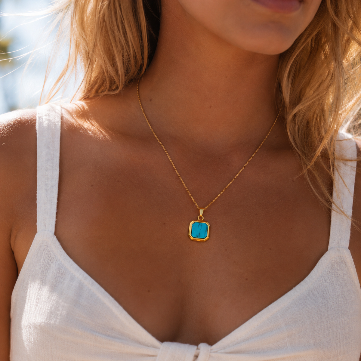 Turquoise Pendant Necklace