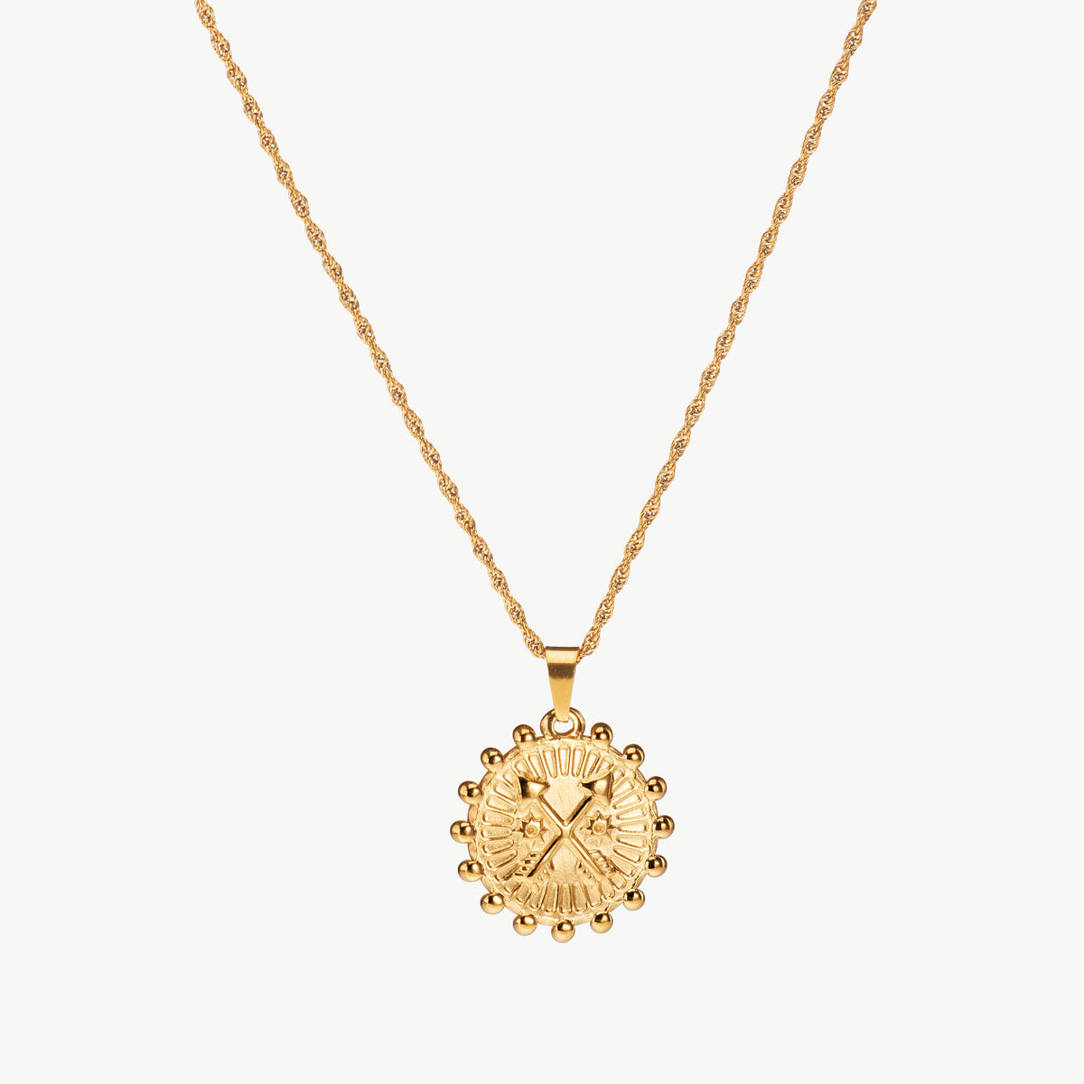 Gold Compass Necklace