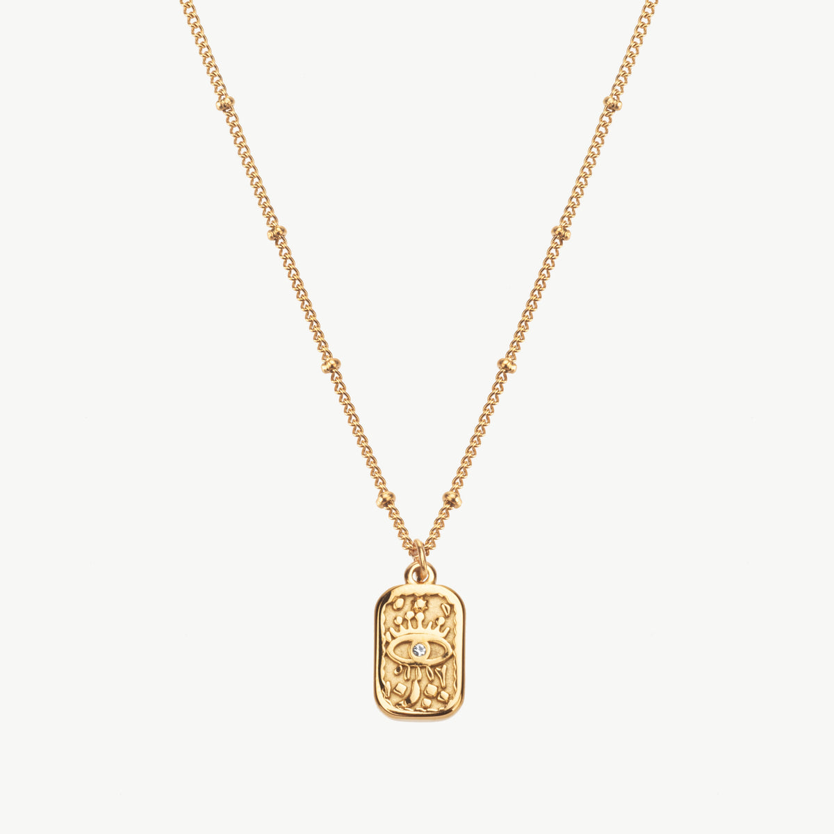 Gold Evil Eye Necklace