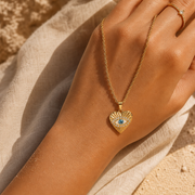 Evil Eye Heart Necklace