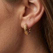 Hammered Hoop Earrings