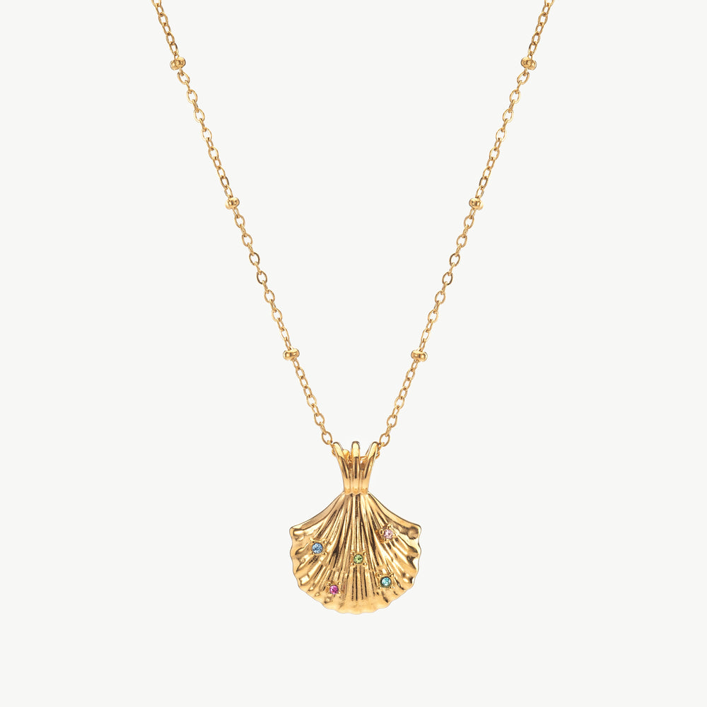 Gold Seashell Necklace