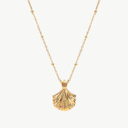 Gold Seashell Necklace