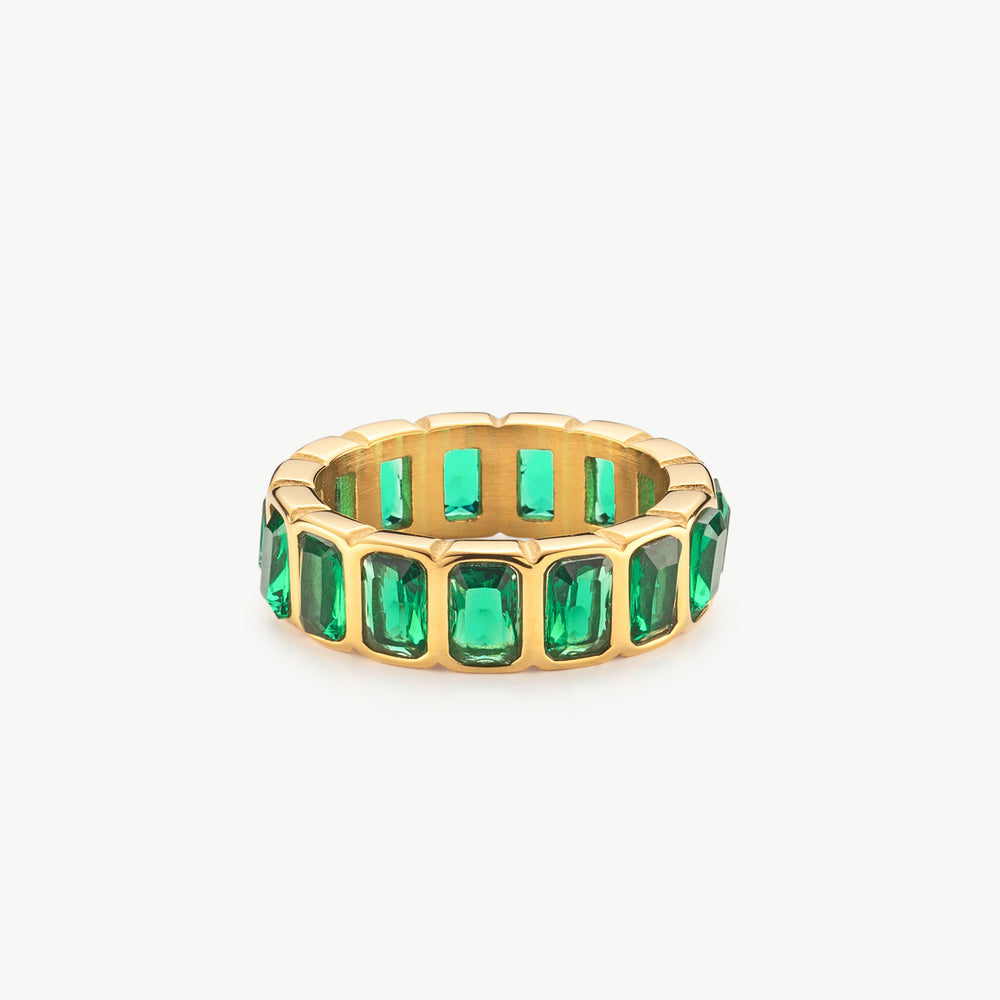 Green Crystal Ring