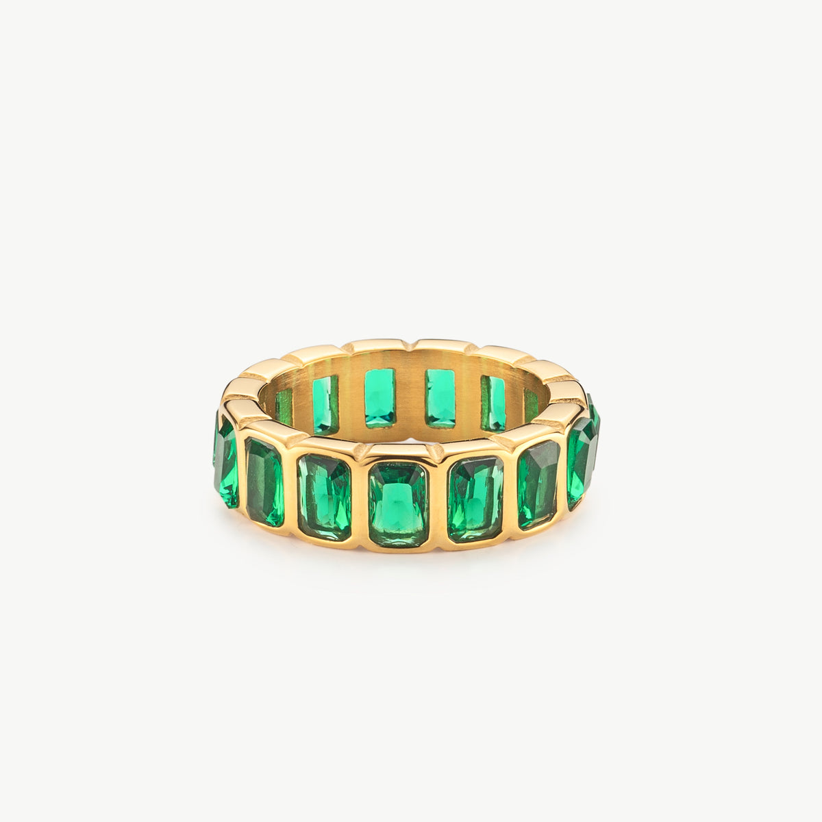 Green Crystal Ring