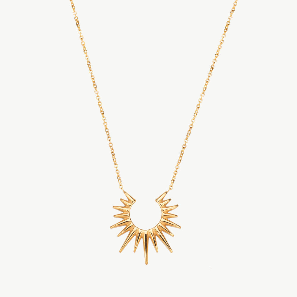 Half Sunburst Necklace