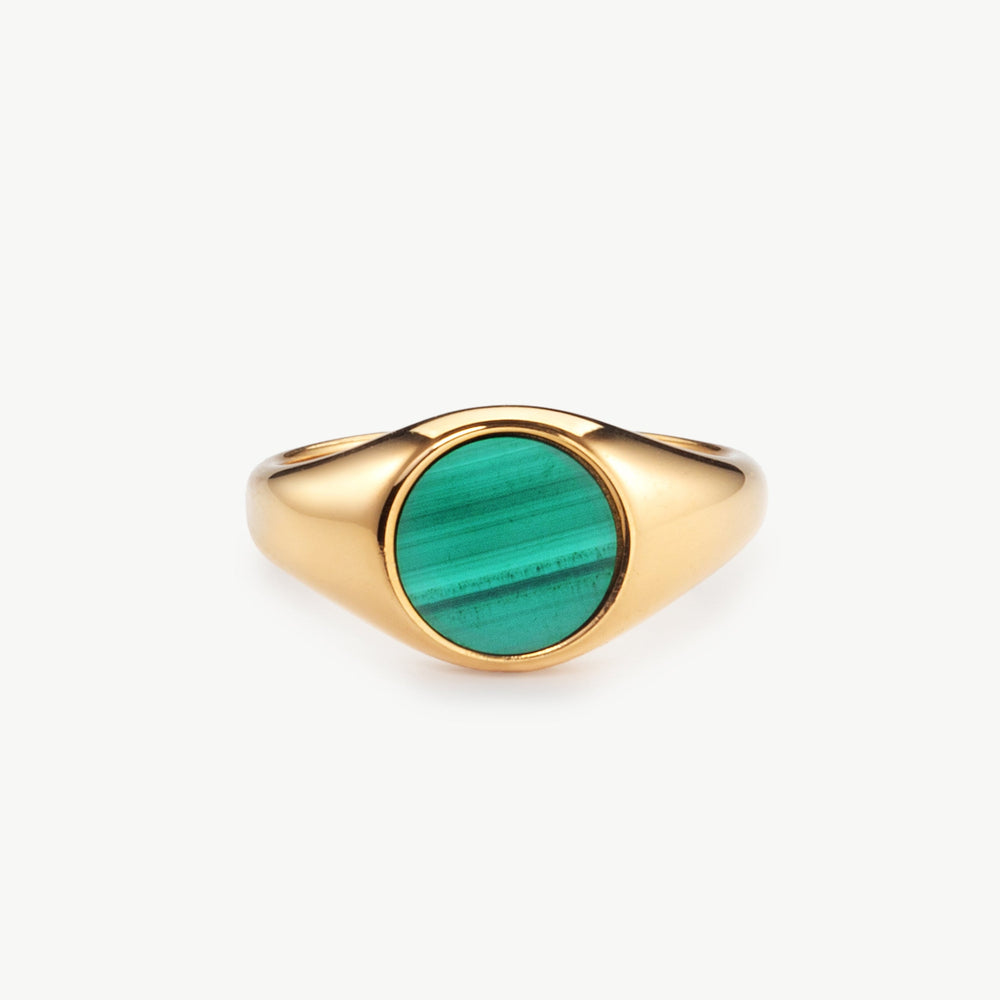 Malachite Signet Ring
