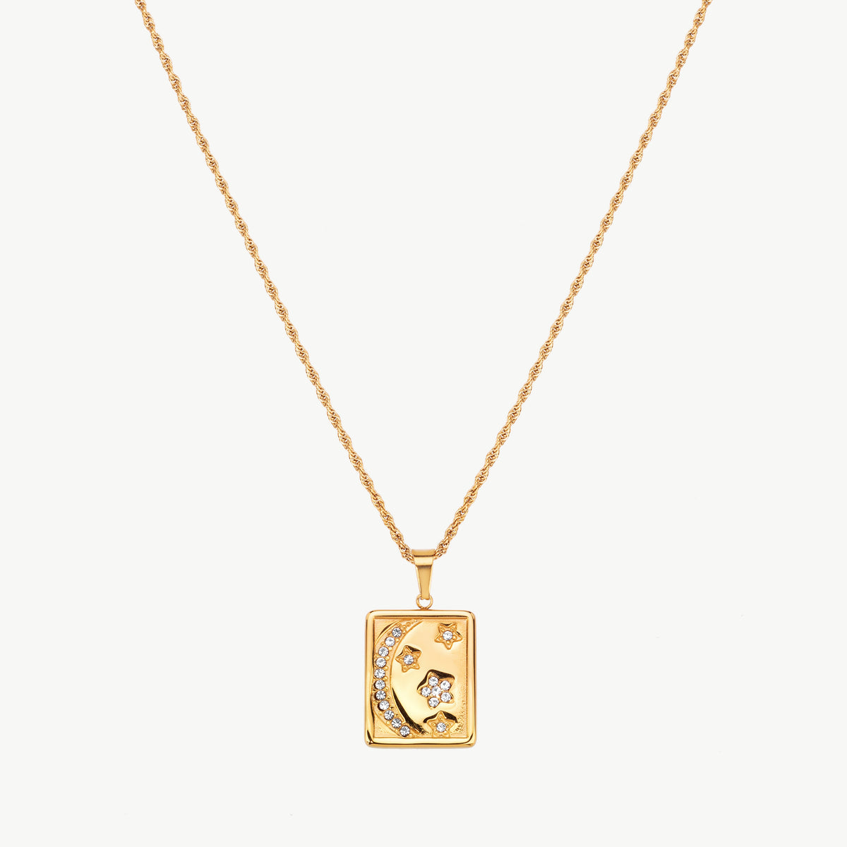 Moon And Stars Necklace