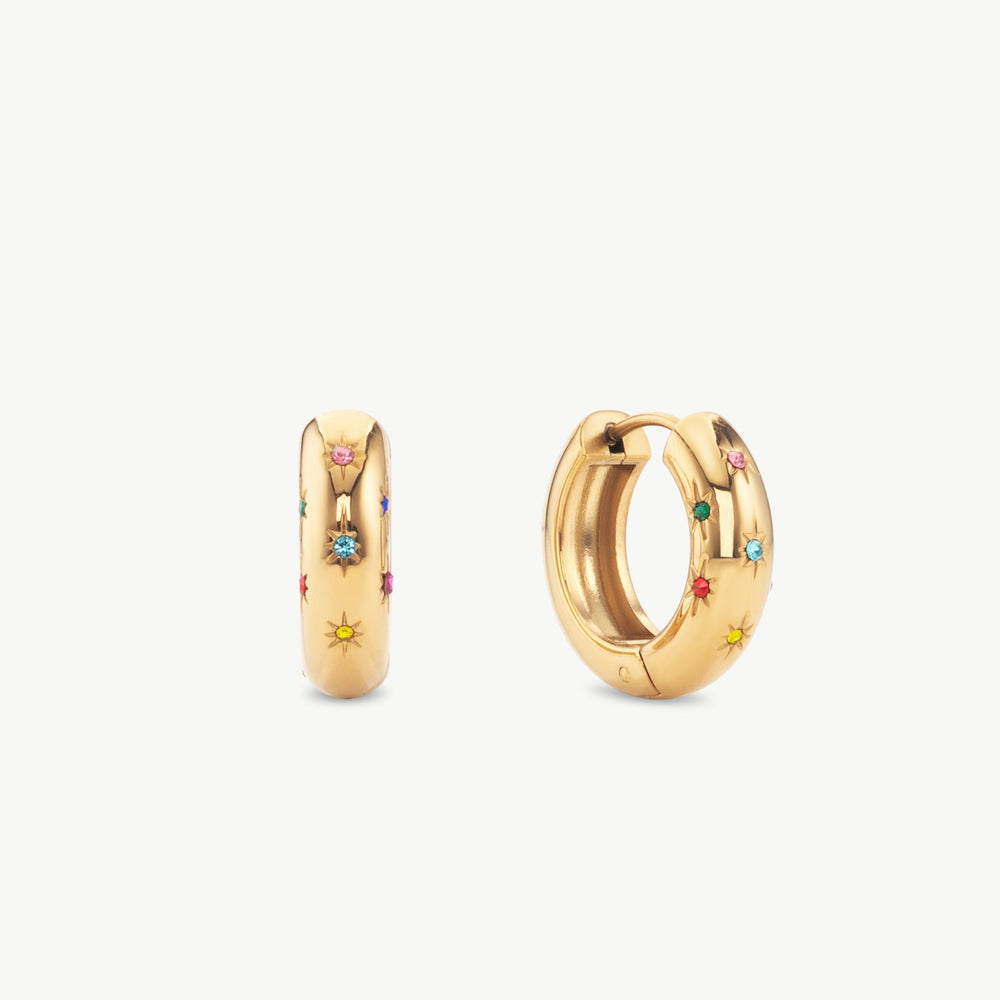 Multicolor Hoop Earrings