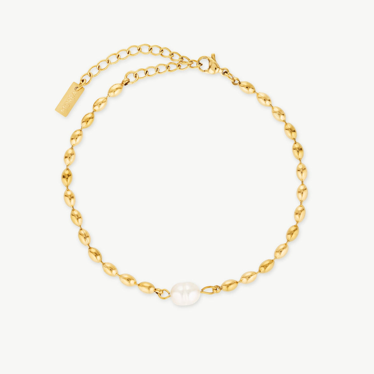 Pearl And Gold Bead Bracelet