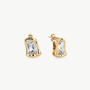 Square Cubic Zirconia Earrings