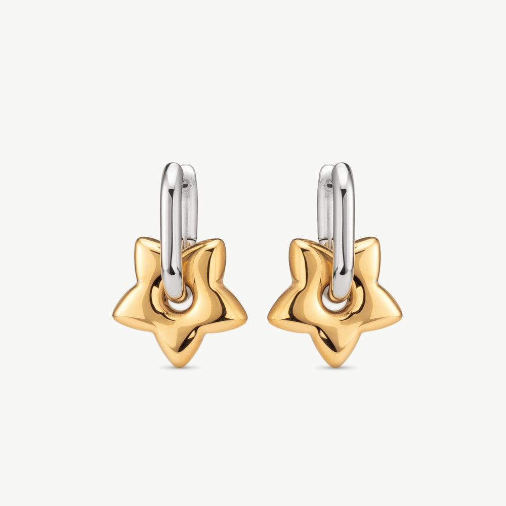 Star Hoop Earrings