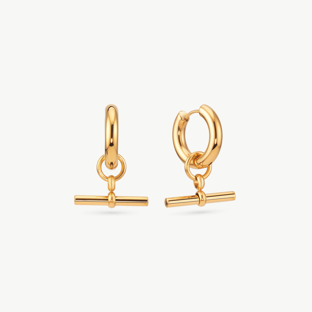 T-Bar Hoop Earrings