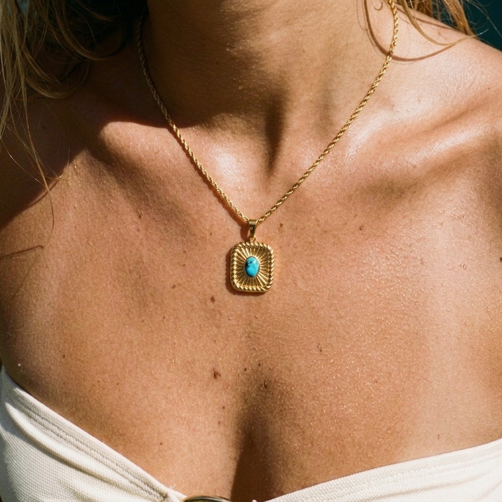 Turquoise Charm Necklace