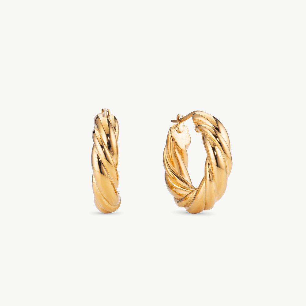 Twist Hoop Earrings